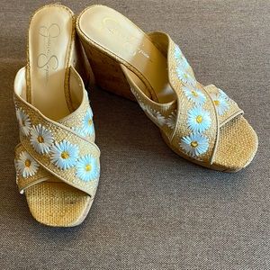 Jessica Simpson Daisy Flower Heeled Sandals